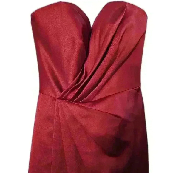 David's bridal sleeveless size 2 red mini dress - Picture 2 of 4